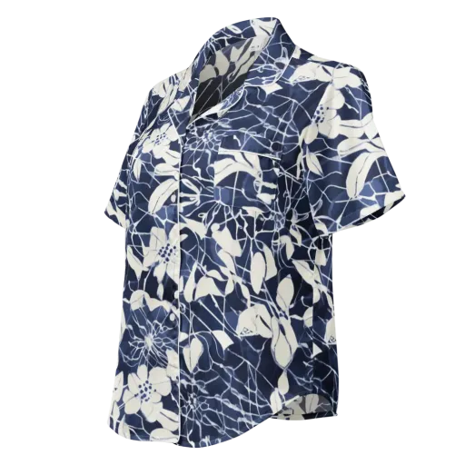 Moonlit Botanica on a Women's Short Sleeve Pajama Top