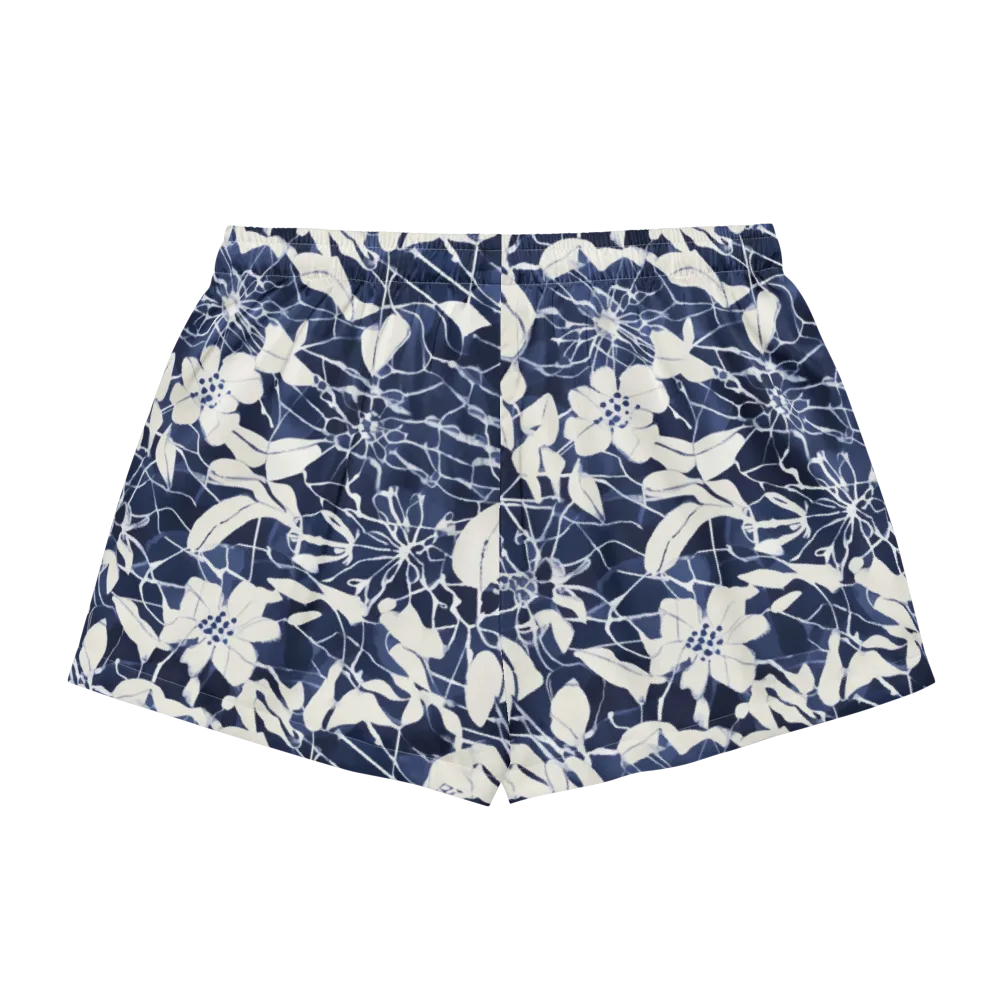 Moonlit Botanica on Women's Pajama Shorts — Back