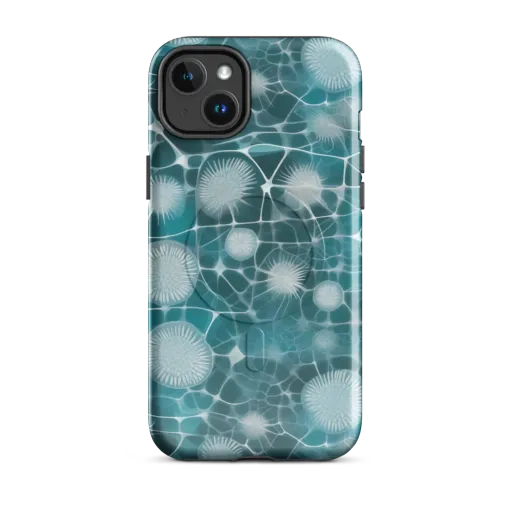 Aqua Dandelion on a MagSafe Tough Case for iPhone®