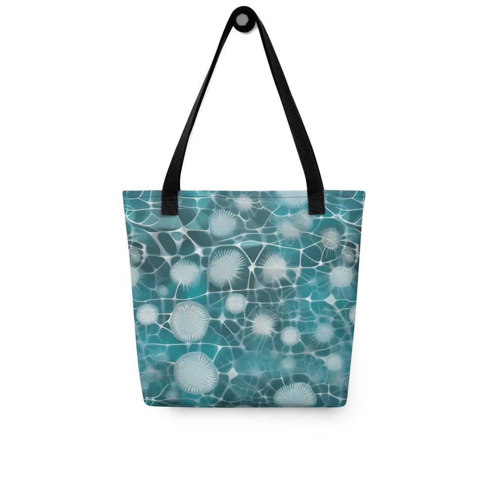 Aqua Dandelion on Tote Bag — Front