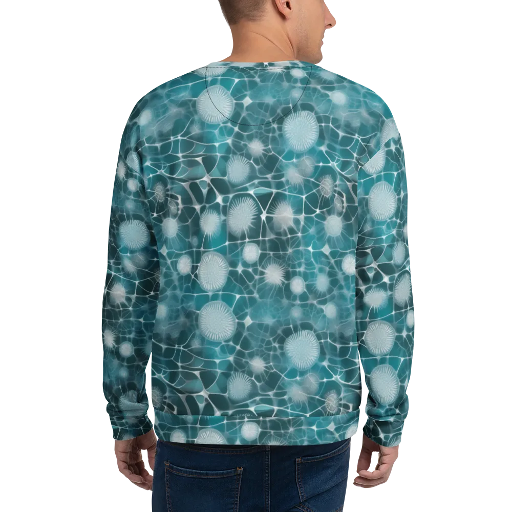 Aqua Dandelion on Sweatshirt — Back
