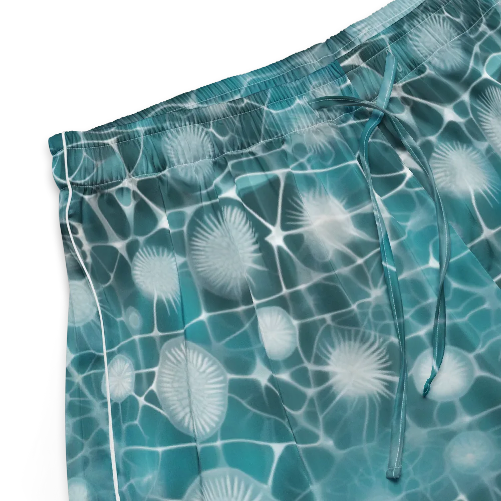 Aqua Dandelion on Women's Pajama Shorts — Product details