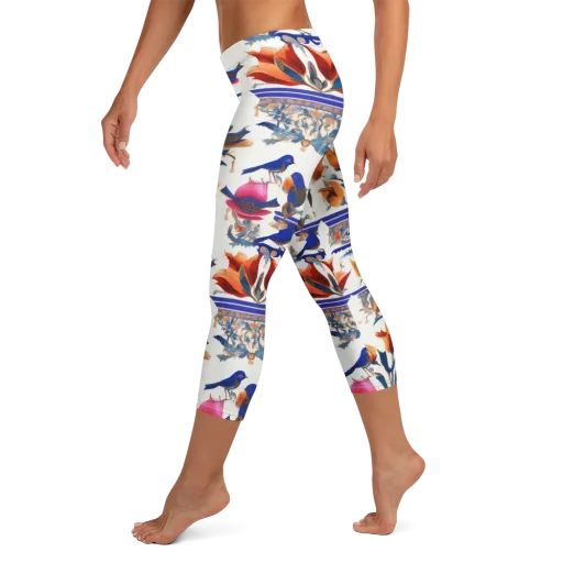 Emberwing Garden on a Capri Leggings