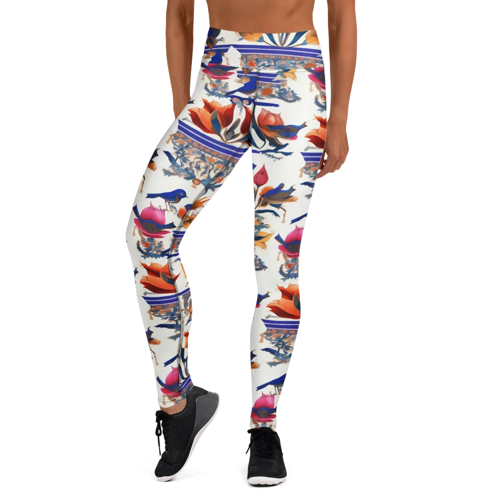 Emberwing Garden on Yoga Leggings — Front