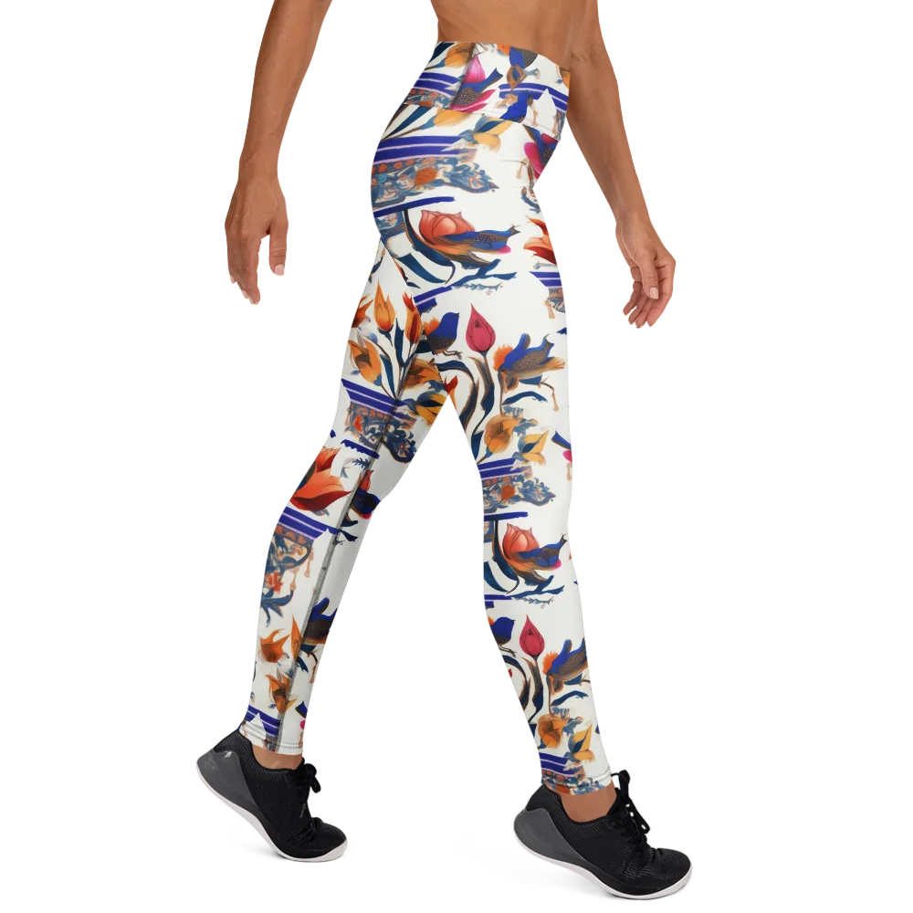 Emberwing Garden on Yoga Leggings — Right