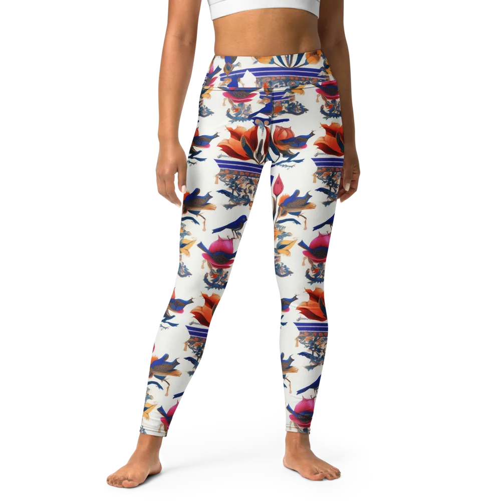 Emberwing Garden on Yoga Leggings — Front
