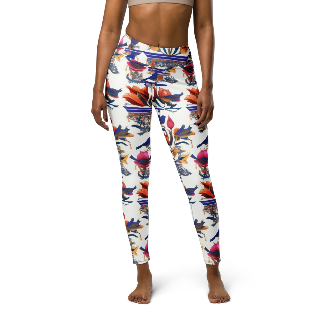Emberwing Garden on Yoga Leggings — Front