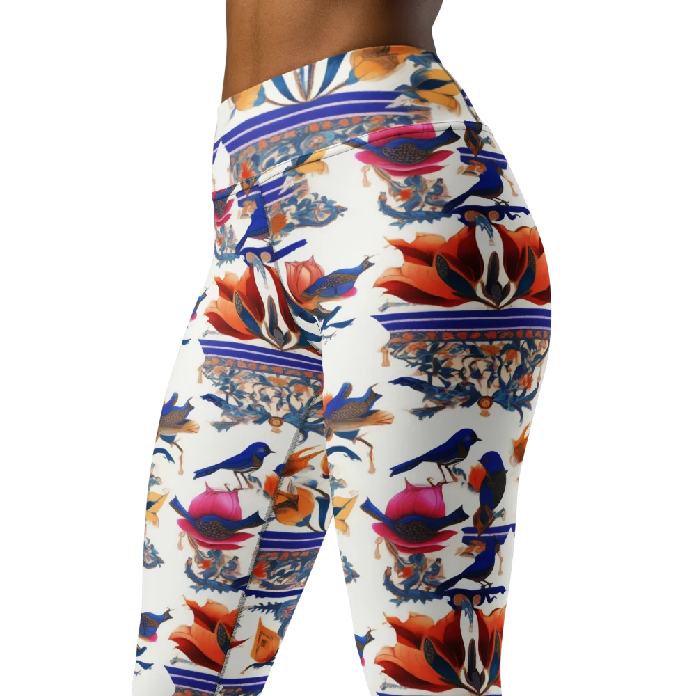 Emberwing Garden on Yoga Leggings — Left Front