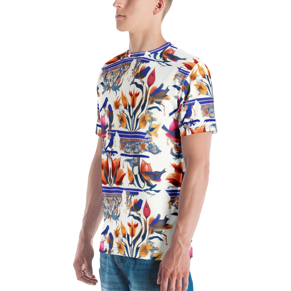Emberwing Garden on Men's Crew Neck T-Shirt — Left