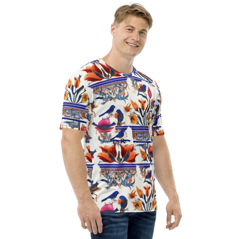 Emberwing Garden on Men's Crew Neck T-Shirt — Right