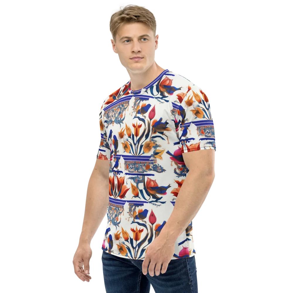 Emberwing Garden on Men's Crew Neck T-Shirt — Left