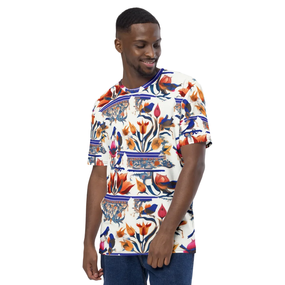 Emberwing Garden on Men's Crew Neck T-Shirt — Left