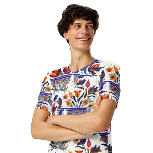 Emberwing Garden on a Men's Crew Neck T-Shirt