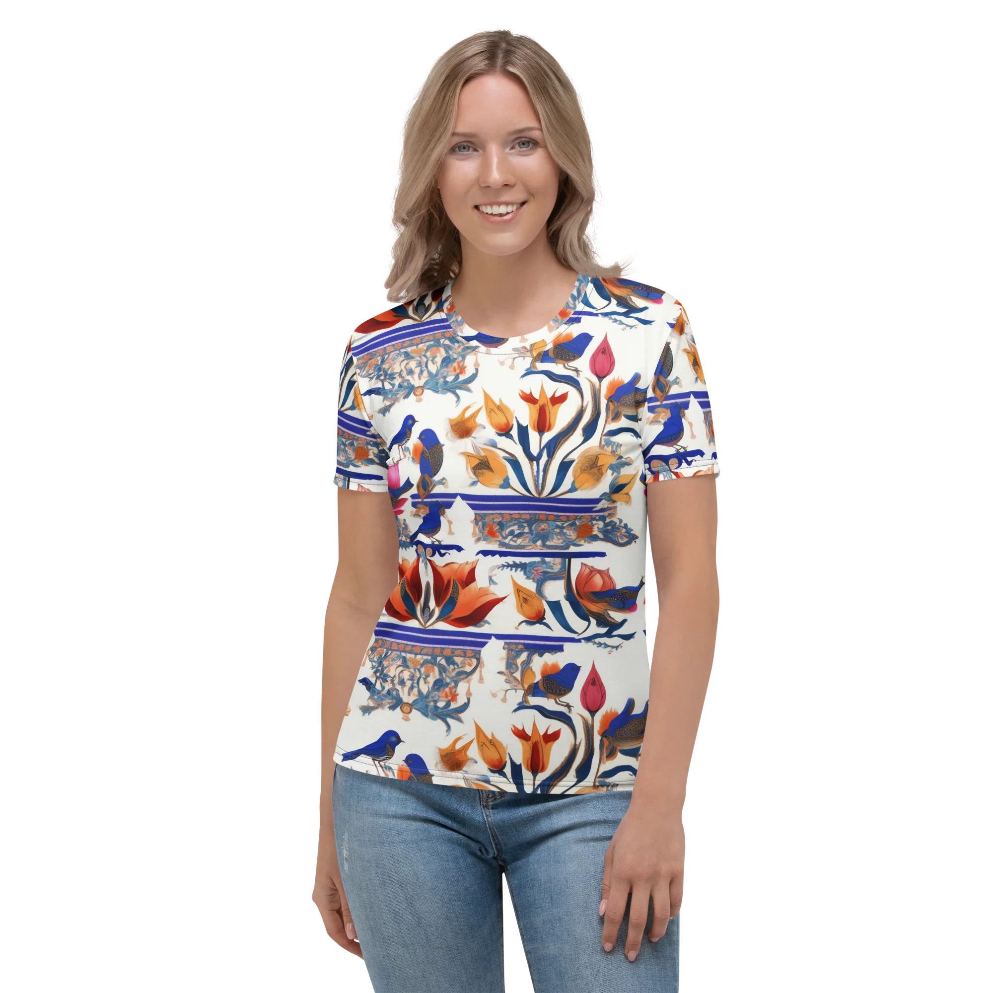 Emberwing Garden on Women's Crew Neck T-Shirt — Front