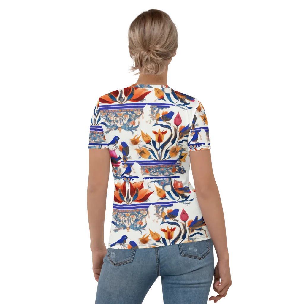 Emberwing Garden on Women's Crew Neck T-Shirt — Back