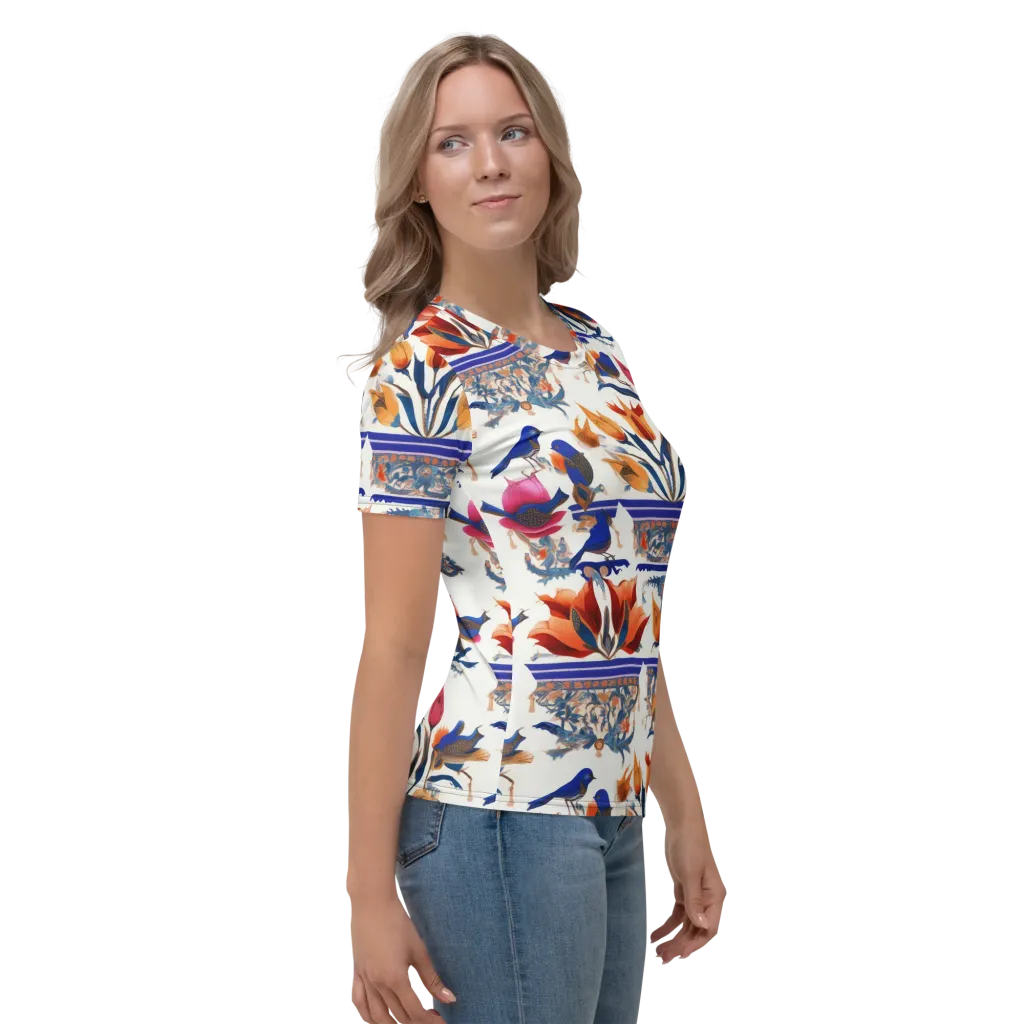 Emberwing Garden on Women's Crew Neck T-Shirt — Right