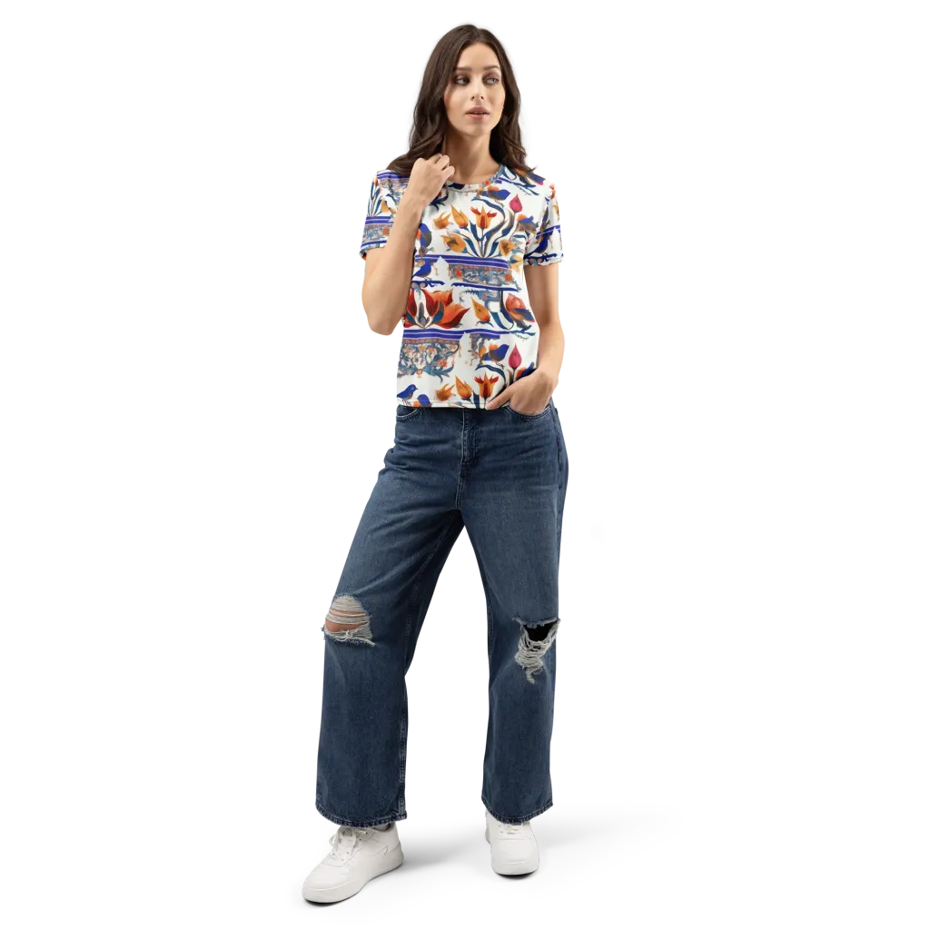 Emberwing Garden on Women's Crew Neck T-Shirt — Front