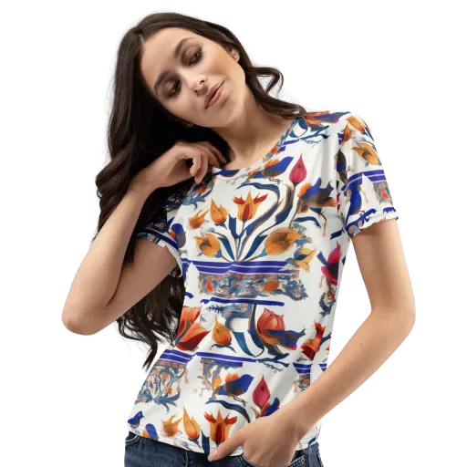 Emberwing Garden on a Women's Crew Neck T-Shirt