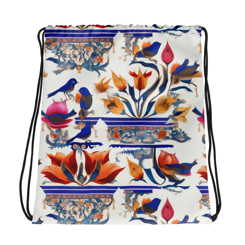 Emberwing Garden on Drawstring Bag — Photo