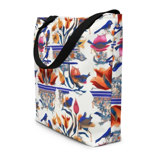 Emberwing Garden on a Large Tote Bag W/ Pocket