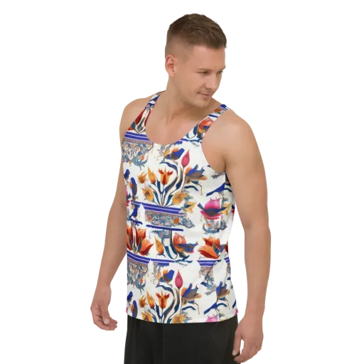 Emberwing Garden on a Men's Tank Top