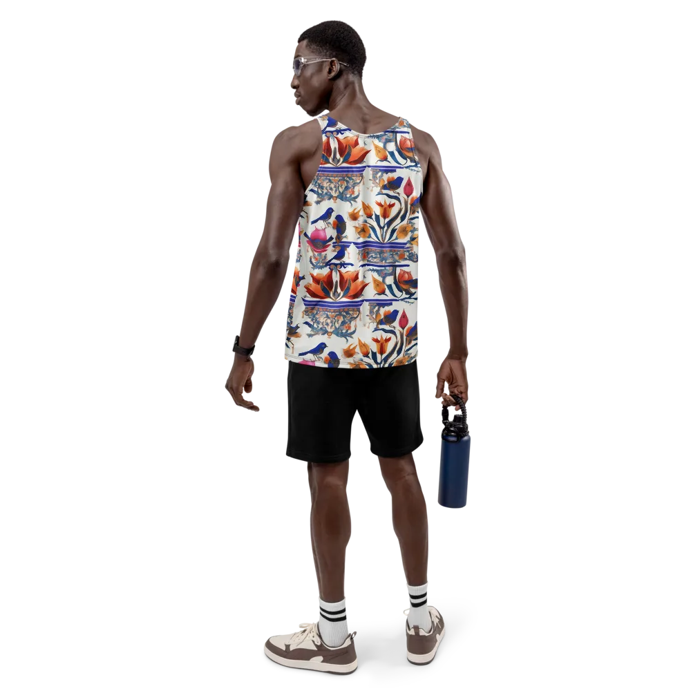 Emberwing Garden on Men's Tank Top — Back