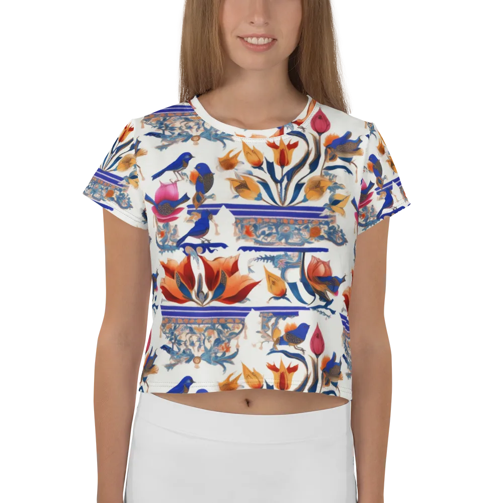 Emberwing Garden on Crop Tee — Front
