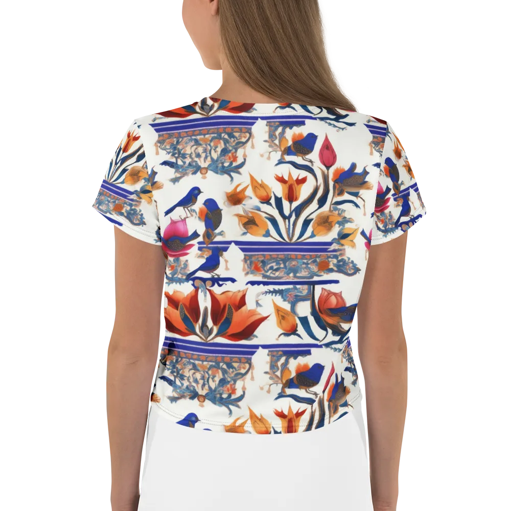 Emberwing Garden on Crop Tee — Back