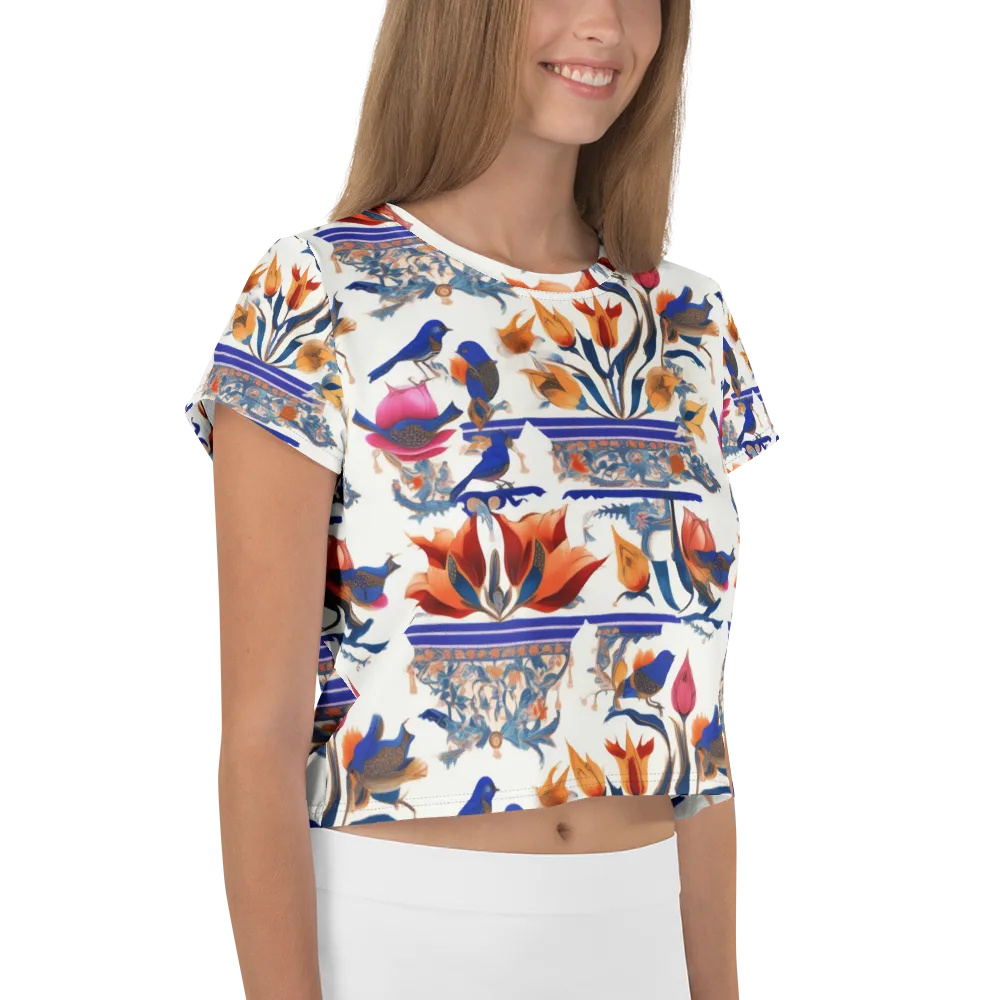 Emberwing Garden on Crop Tee — Right