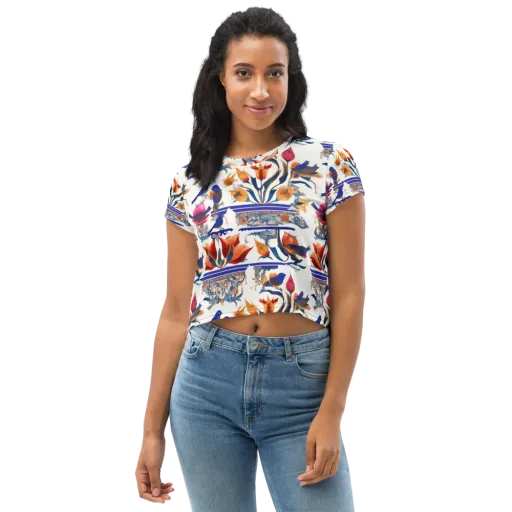 Emberwing Garden on a Crop Tee