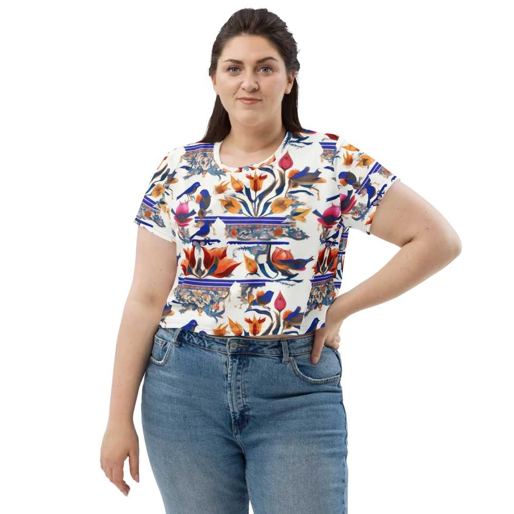 Emberwing Garden on Crop Tee — Front