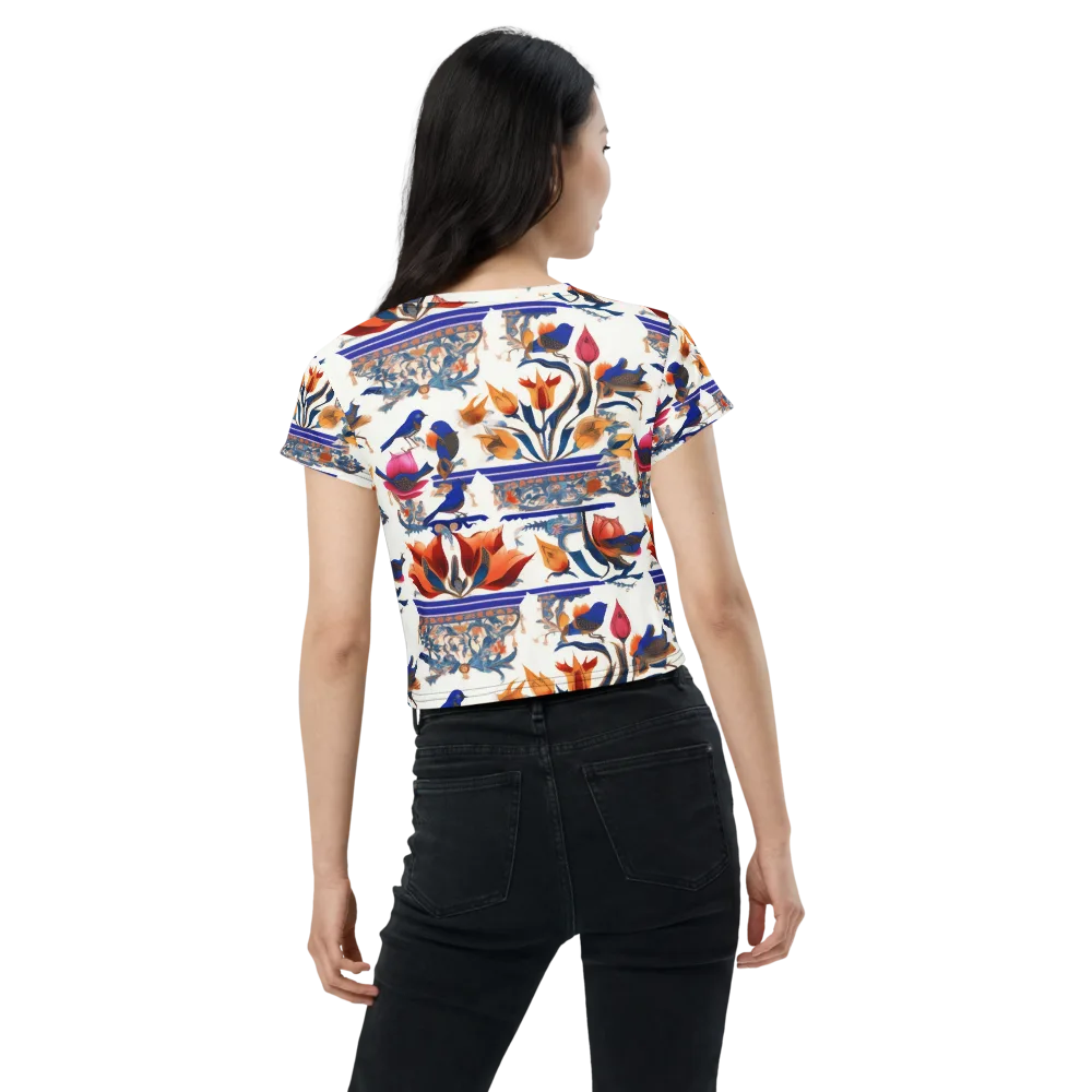 Emberwing Garden on Crop Tee — Back