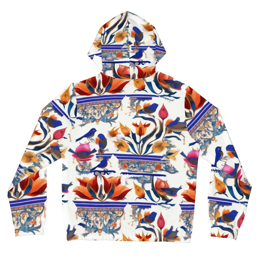 Emberwing Garden on Women's Full-Zip Hoodie — Back