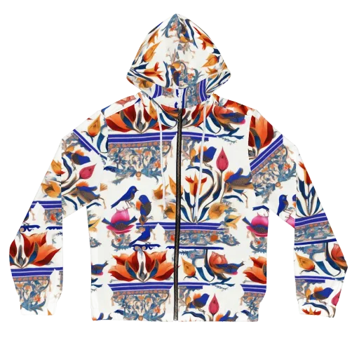 Emberwing Garden on a Women's Full-Zip Hoodie