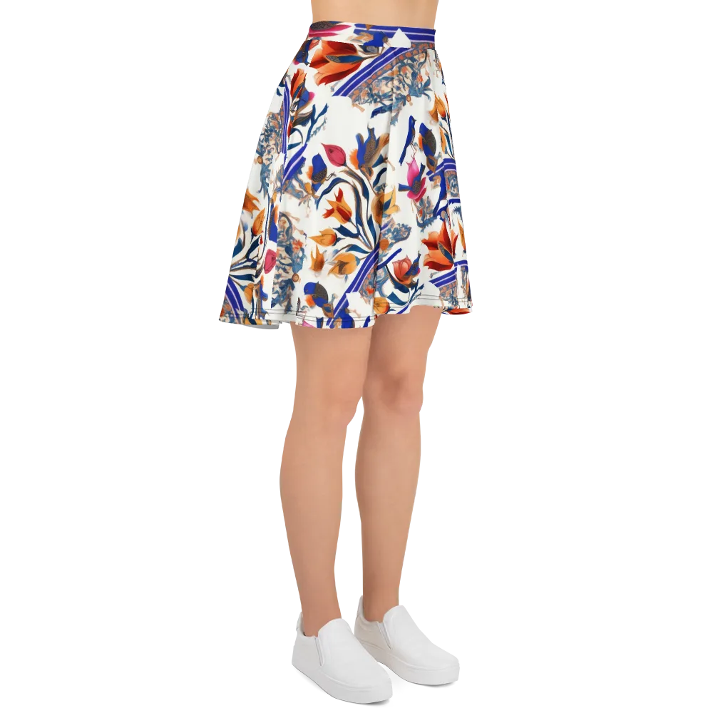 Emberwing Garden on Skater Skirt — Right