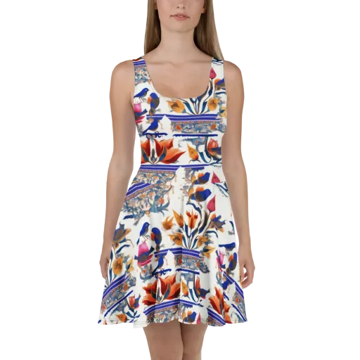 Emberwing Garden on a Skater Dress