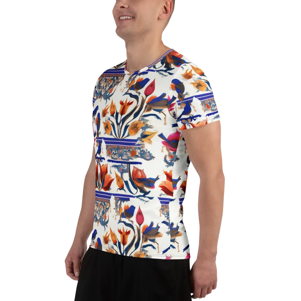 Emberwing Garden on Men's Athletic T-Shirt — Left