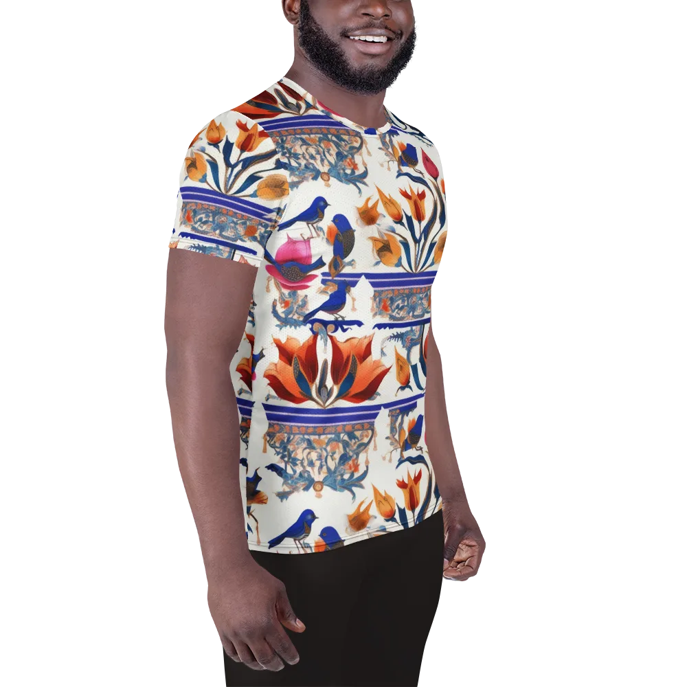 Emberwing Garden on Men's Athletic T-Shirt — Right
