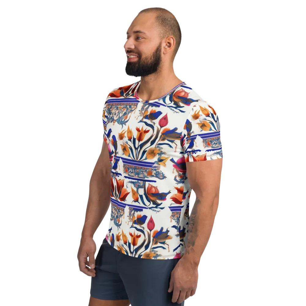 Emberwing Garden on Men's Athletic T-Shirt — Left