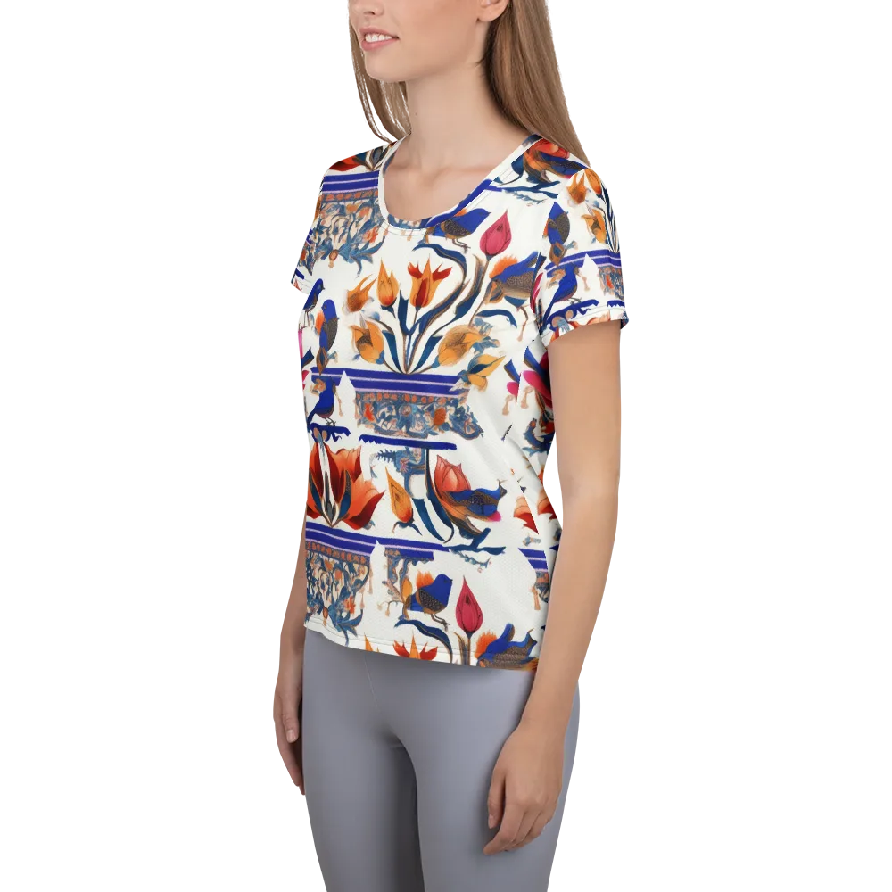 Emberwing Garden on Women's Athletic T-Shirt — Left