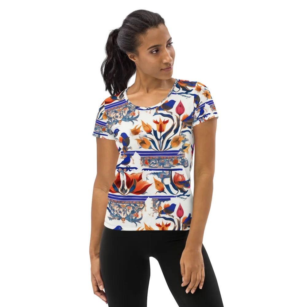 Emberwing Garden on Women's Athletic T-Shirt — Front