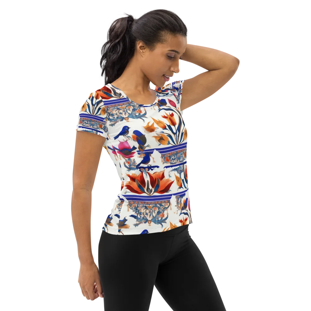Emberwing Garden on Women's Athletic T-Shirt — Right