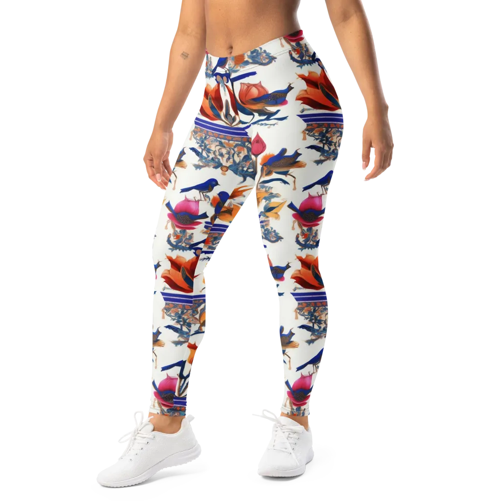 Emberwing Garden on Leggings — Left Front