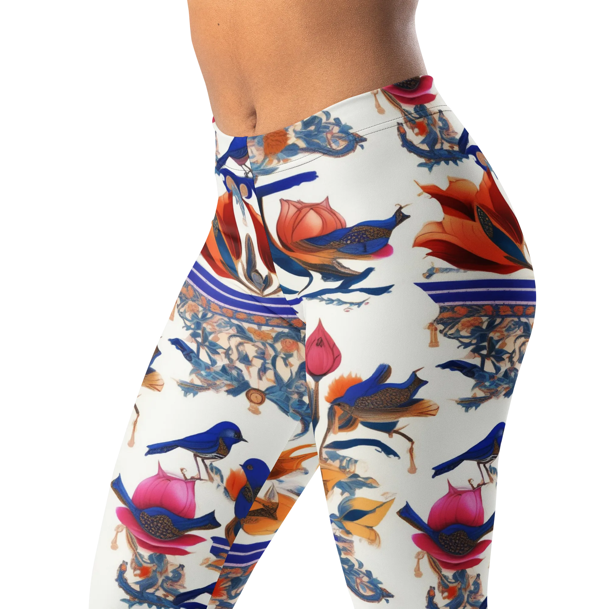 Emberwing Garden on Leggings — Left Front