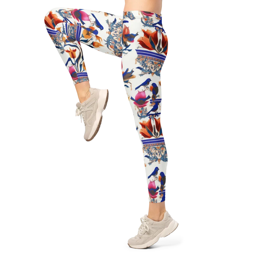 Emberwing Garden on Leggings — Left