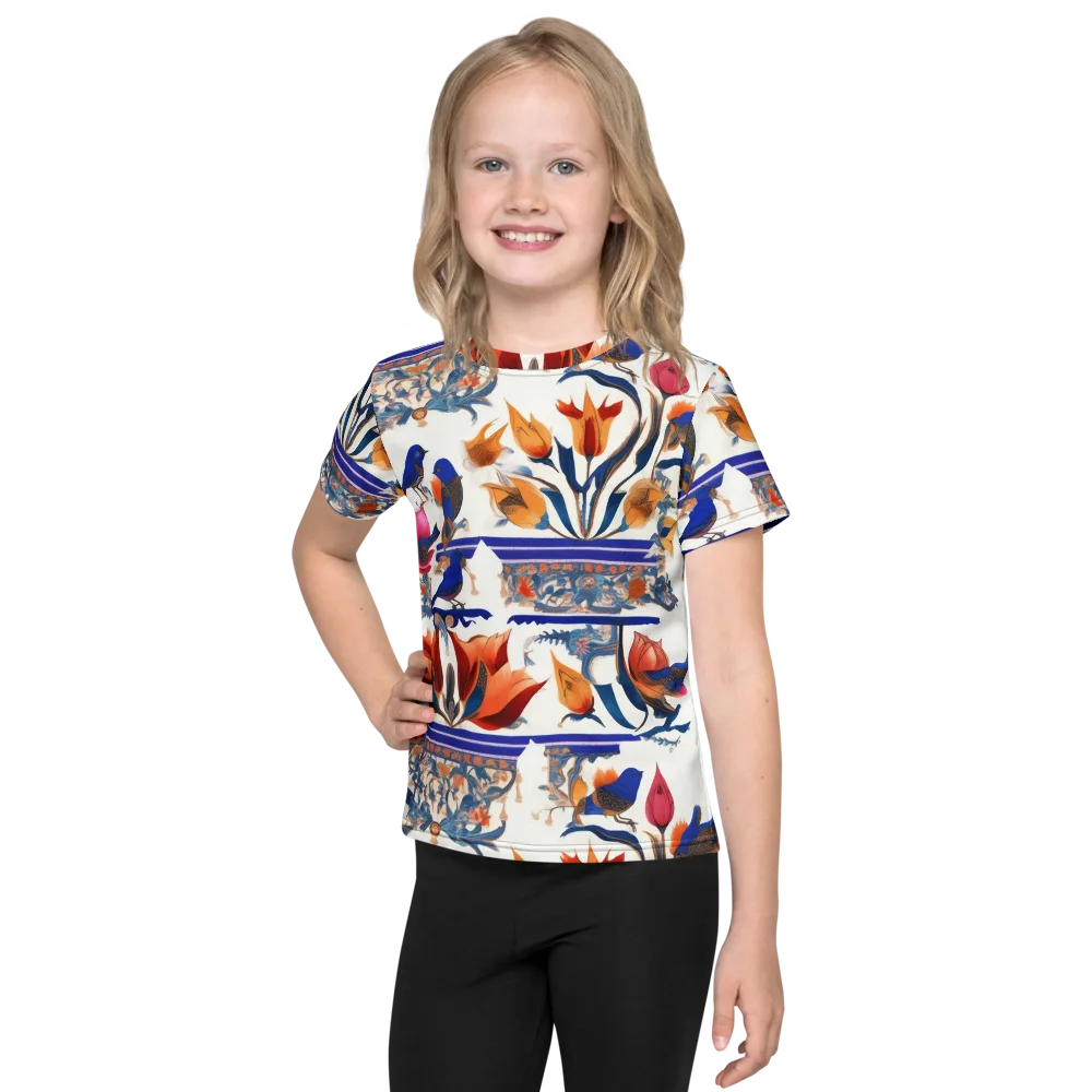 Emberwing Garden on Kids Crew Neck T-Shirt — Front