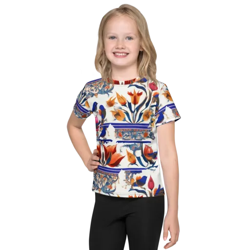 Emberwing Garden on a Kids Crew Neck T-Shirt