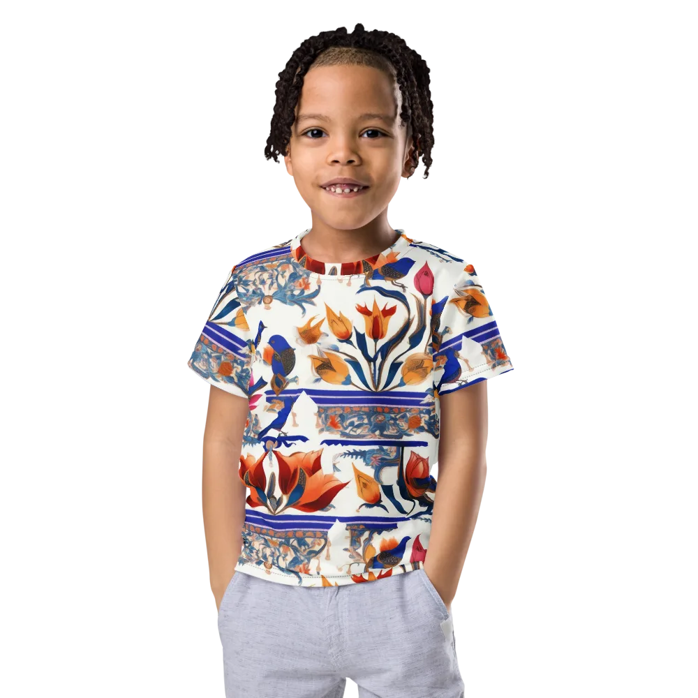 Emberwing Garden on Kids Crew Neck T-Shirt — Front