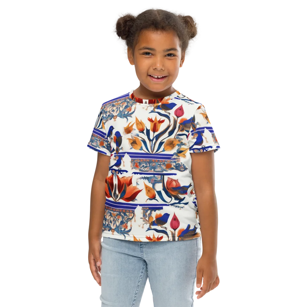 Emberwing Garden on Kids Crew Neck T-Shirt — Front