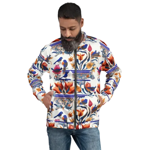 Emberwing Garden on a Bomber Jacket